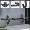 2pcs Adjustable Display Racks Wall Mounted Wooden Sword Stand Holder Hanger Knife Cosplay Wand Sword For Samurai Rack