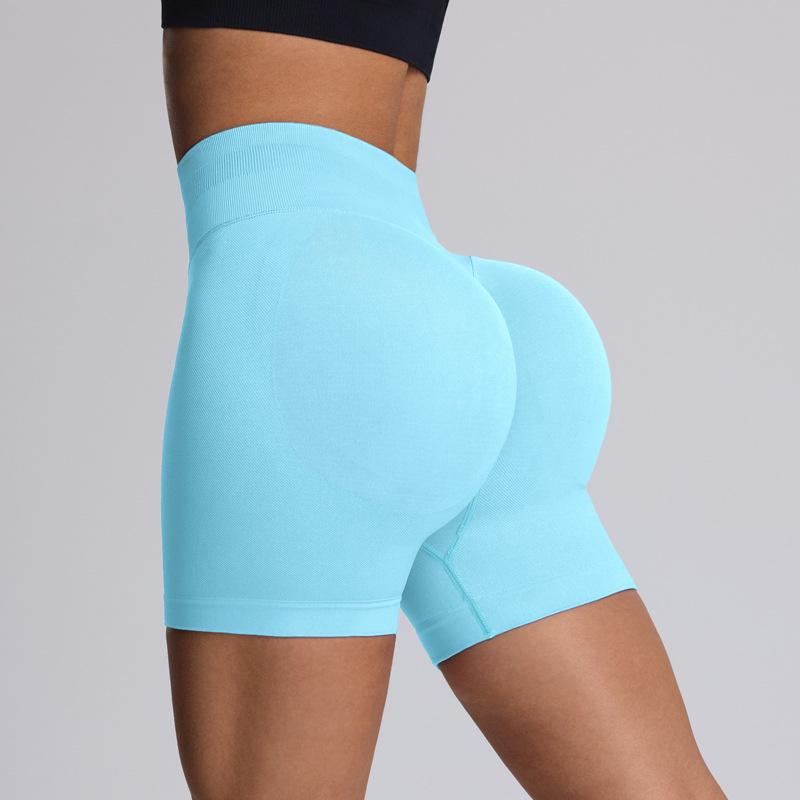 

Women s High-Waisted Hip-Lifting Yoga Shorts - Summer Fitness & Running XS (80-90 lbs)
