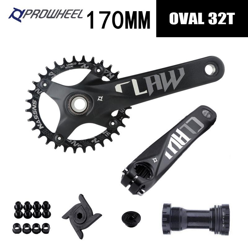 Prowheel Haomeng Horský klikový systém Hollow Integrated s jedním/dvěma převodníky pro 9-11 rychlostí.