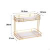 2 Tier Countertop Counter Tray Storage Plates Specialty Multipurpose Makeup Organizer