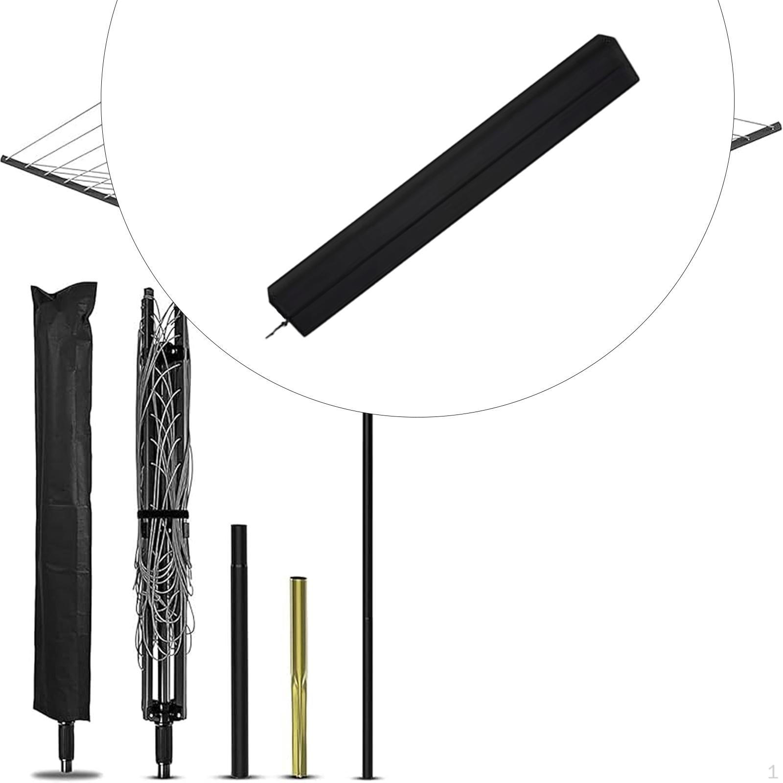 Чехол для вешалки для одежды протектор чехол для стойки для уличного зонта для двора 16x16x165cm Black 1395₽