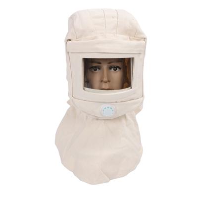 Ventilated Sandblasting Hood Cap Canvas Windproof Sand Blasting Face Cover for Polishing Painting