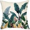 Tropical Plant Pattern Cushion Cover Living Room Sofa Zipper Closure Decorative Pillow Cover Without Pillow Core