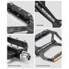 ROCKBROS 1 Pair Bicycle Pedals Aluminum Alloy Mountain Road Bike Pedals Anti-Slip Foot Pedals