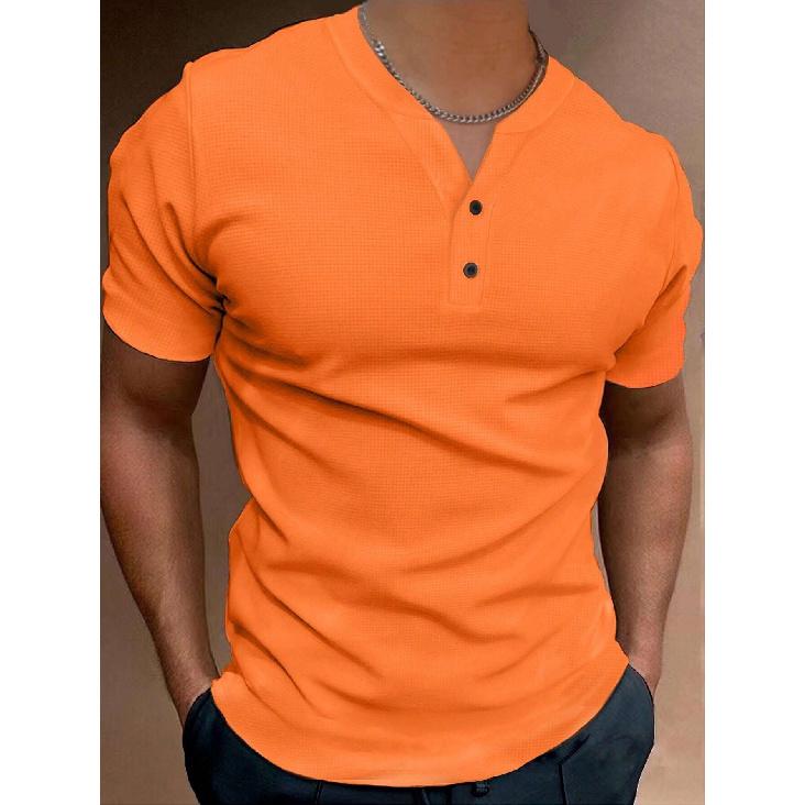 Summer Fashion Men'S Short Sleeved T-Shirt Trendy And Cool V-Neck Shirt Men'S New Top
