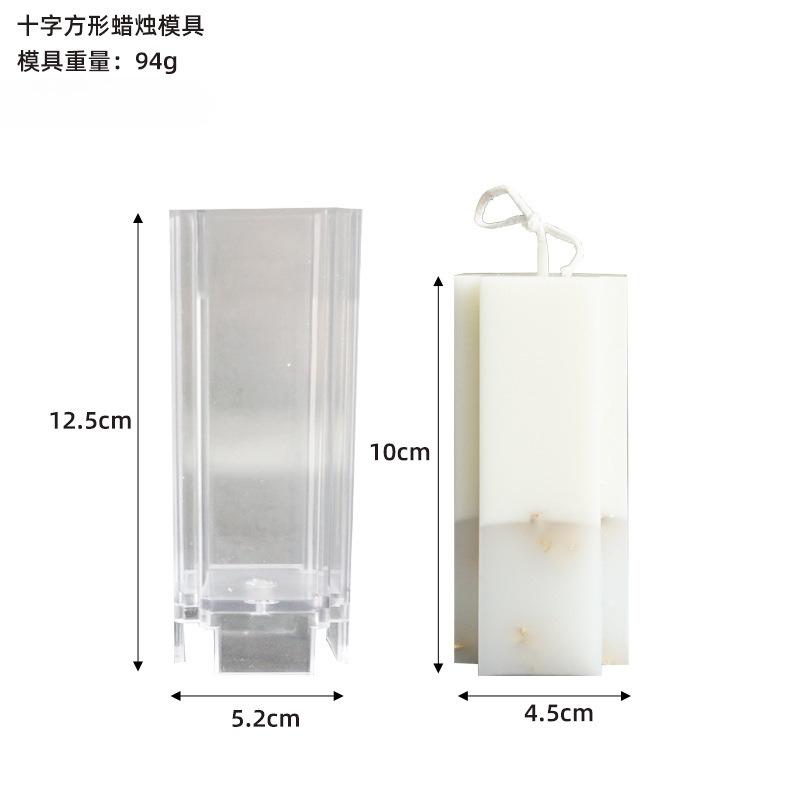 Candle Plastics PC Mold Aromatherapy Candle Making Mold Temperature Range: -30°C To 200°C DIY Cylindrical Geometric Candle Mold