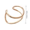 Europe American Style Metal Cuff Bangles Zinc Zinc Alloy Exaggerated Bracelet  Decoration