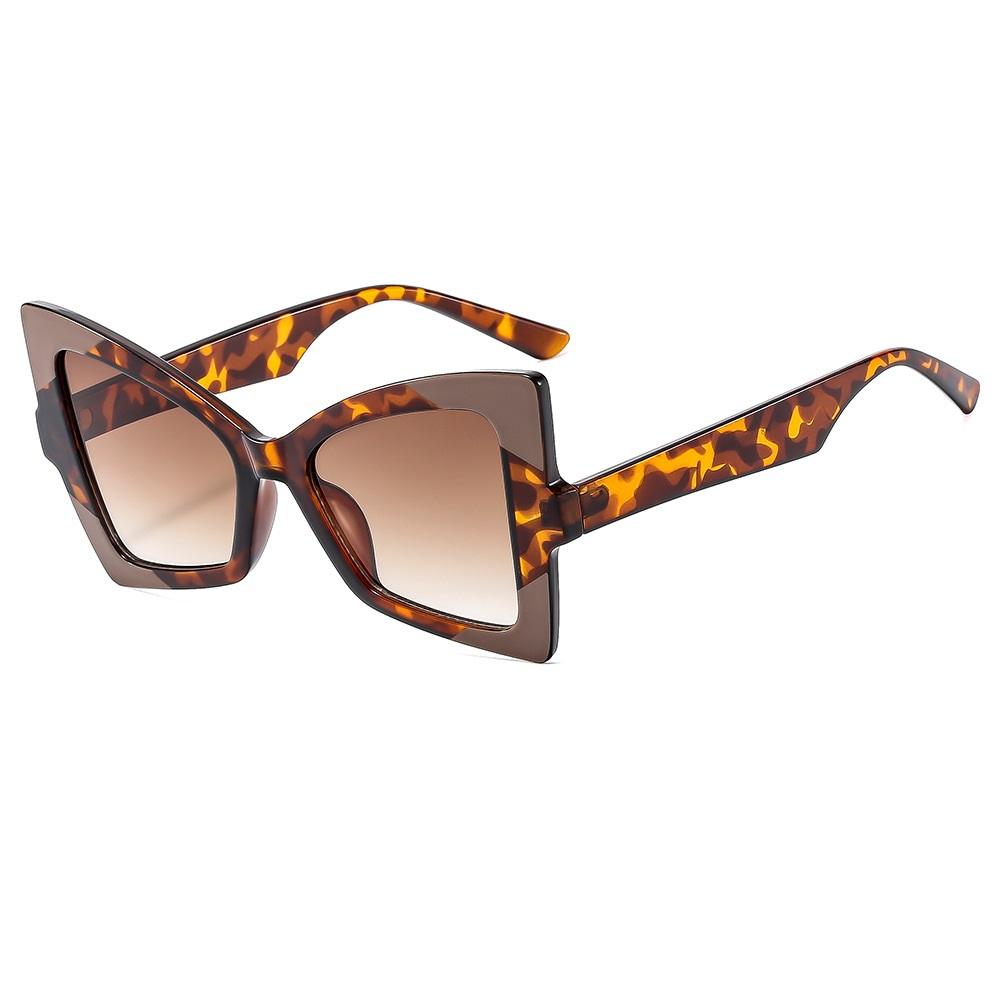 New Cat Eye Sunglasses Women Vintage Two Color Frames Shades Brand Designer  Luxury Sun Glasses Uv400 Eyewear