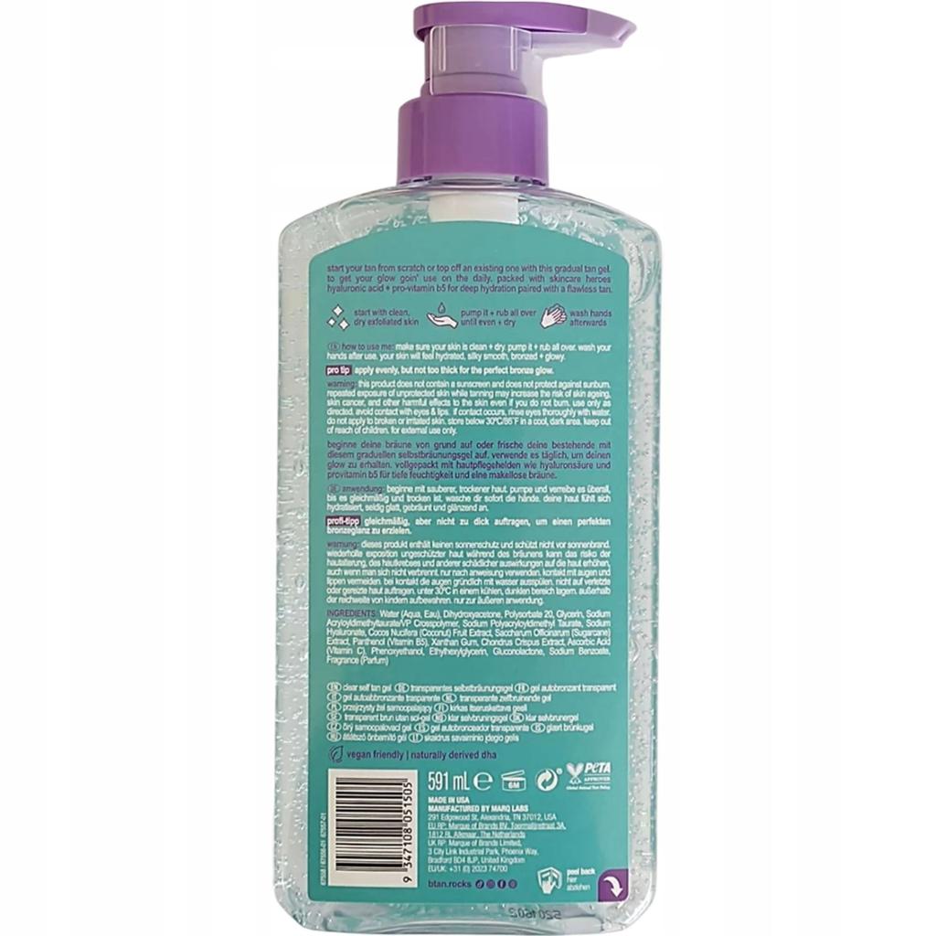 B.TAN Glow Your Own Way Daily Glow Self-Tanning Gel 591ml