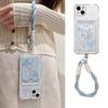 Butterfly Card Holder Pocket With Lanyard Case For Samsung Galaxy S25 Edge S23 S24 S25 Ultra S22 S21 Plus S20 FE Cover Cute Soft