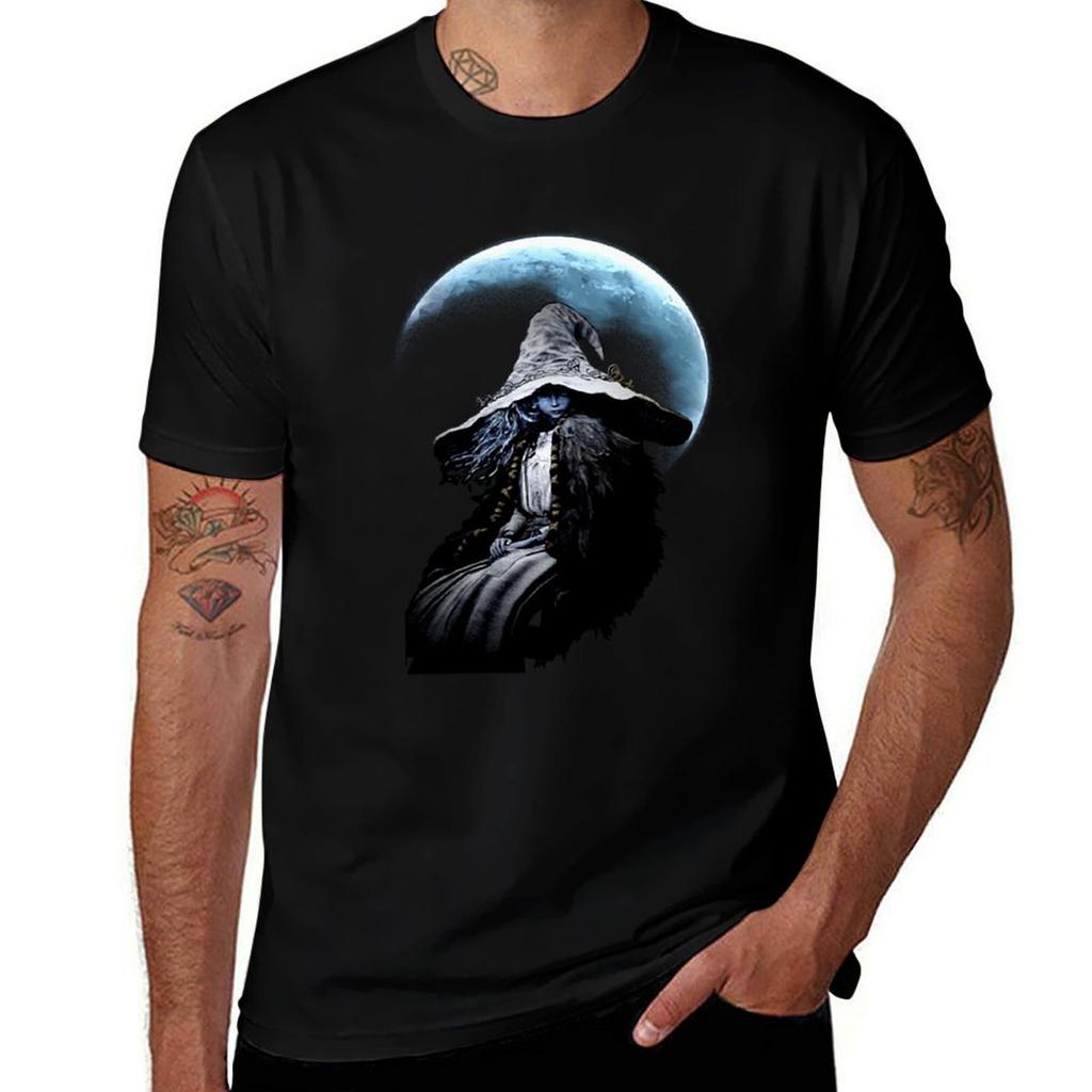 Ranni On Half Moon TShirt Basic Simple Casual Short Sleeve Tee