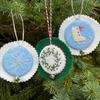 Hand Needlepoint Embroidery Christmas Ornaments Kits for Beginners, Complete Needlepoint Starter Set with Easy & Instructions
