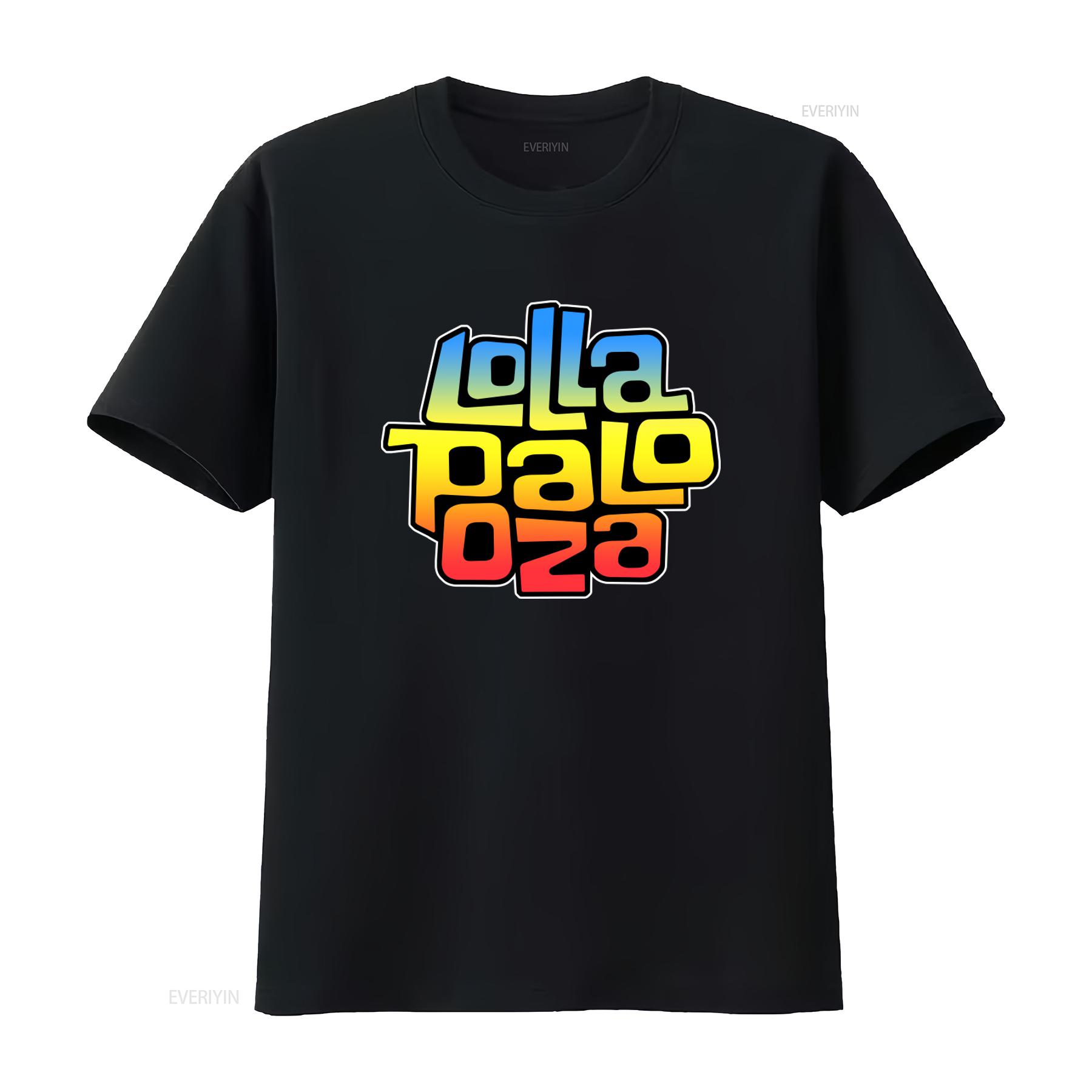 

Lollapalooza 2021 Music Festival Concert Print T Shirt Medium Pre Owned vintage Washed graphic fashion Top For Everyday Wear 4XL