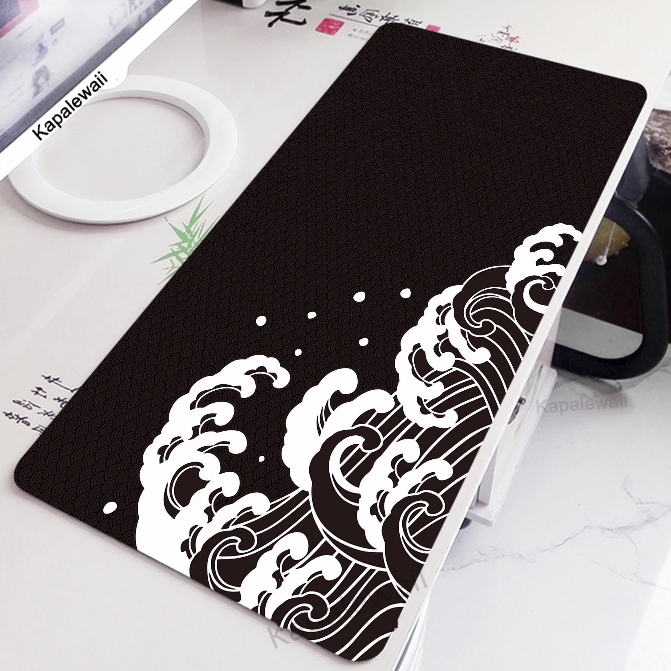 Gaming Mouse Pad Laptop Game Mouse Mat Great Wave Mousepad Desk Mat Keyboard Pads x Keyboard Mousepad 300x800x2mm