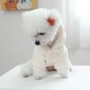 Pet Love Lamb Fleece Coat Clothes Dog Hoodie Coat Cat Clothing Rainbow Love Plush Coat Dog Clothes for Small Dogs Puppy