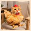 Kreatives Katzen-Hühnchen-förmiges Plüschtier Weiche flauschige Stoffpuppe Nicht reizendes Gewebe Perfekt für Wohnkultur Babyparty-Geschenkoption