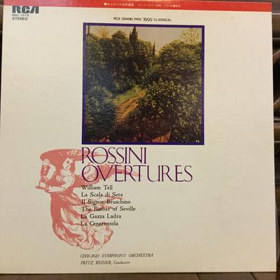 LP Record GIOACCHINO ROSSINI  THE CHICAGO SY  Rossini Overtures RGC1012 RCA 1972 Japan Obi Classical Used