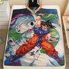 Dragon Ball Charaktere Druck Flanelldecke, Hohe Qualität, Bequem für Alle Jahreszeiten, Heimdekoration, Wärme und Komfort, Perfekt für Weihnachtsgeschenke
