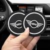 Bmw Mini Araç-Stil İçin PVC Araç Kaymaz Bardak Altlığı Mat Su Bardağı Pedleri Mini Cooper One S JCW R55 R56 R60 F55 F56 Countryman Aut İçin