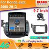 9.7" Vertical Style Tesla Screen Android 12.0 Car Radio For Honda Fit Jazz 2007-2013 Carplay GPS Navigation Multimedia Player