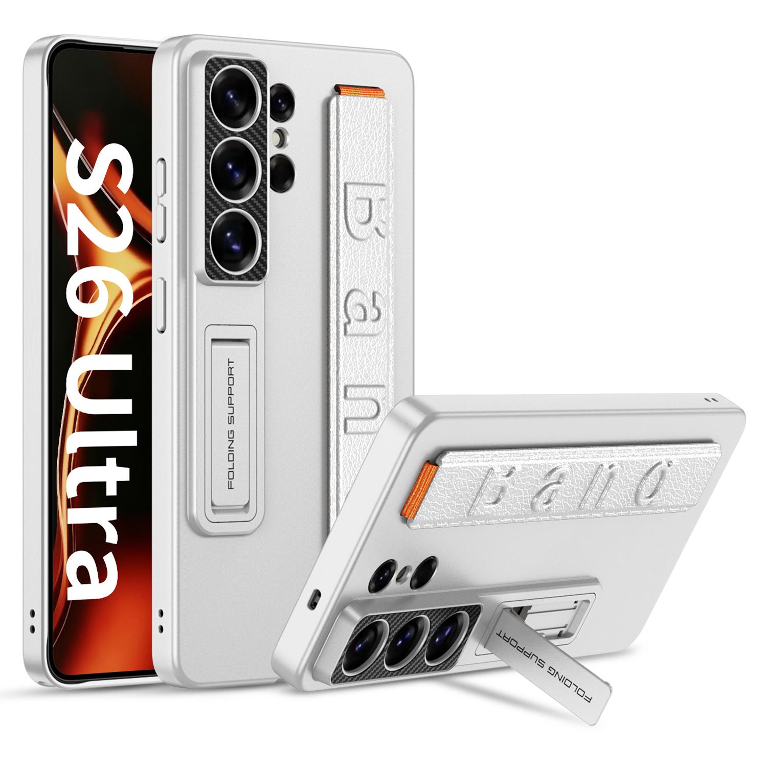 

Чохол GKK для Samsung Galaxy S26 Ultra з ПК + ТПУ, підставка, задня кришка телефону з ремінцем на зап ястя