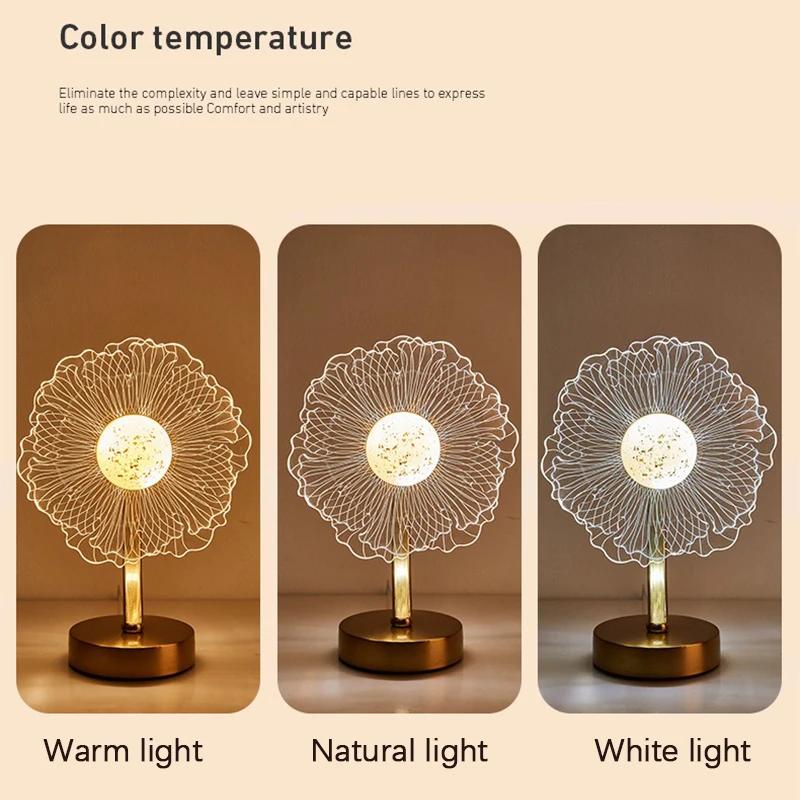 Luxury Minimalist Table Light Living Room Bedroom Bedside Home Interior Decorative Light USB Atmosphere AtmosphereTable Lamps