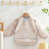 Washable Feeding Bib Long Sleeve Wash-Free Eating Bibs Portable Coveralls Bibs  Easy To Clean