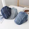 Women's Korean Style Duckbill CapinsTrendy Brand Versatile Beret British Retro Chic Hat Reversible Forward Hat Men's Trend