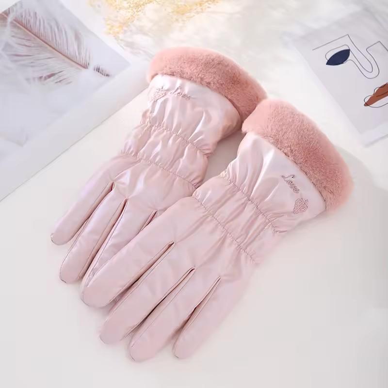 Outdoor Custom Ladies Sports Fashion Colorful Snowing Cycling Winter Warm Gloves