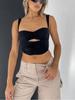 Satin Tank Top Solid Halter Crop Tops Women Summer Adjustable Shoulder Strap Camis Backless Camisole Casual Tube Female Sleeveless Cropped Vest