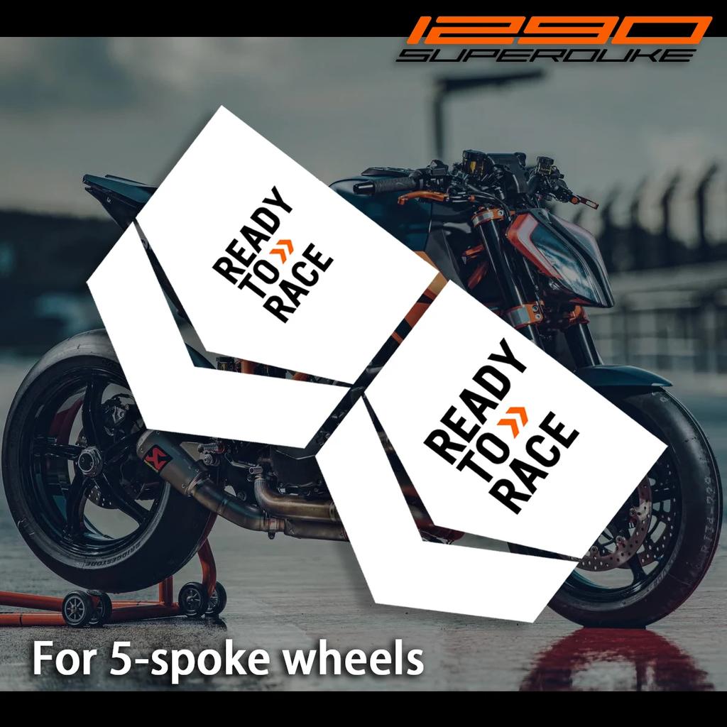 AnoleSti Motorcycle Wheel Sticker Hub Decals Rim Stripe Tape For KTM Super Duke 1290 Duke 890 790 690 390 Racing Ready To Race
