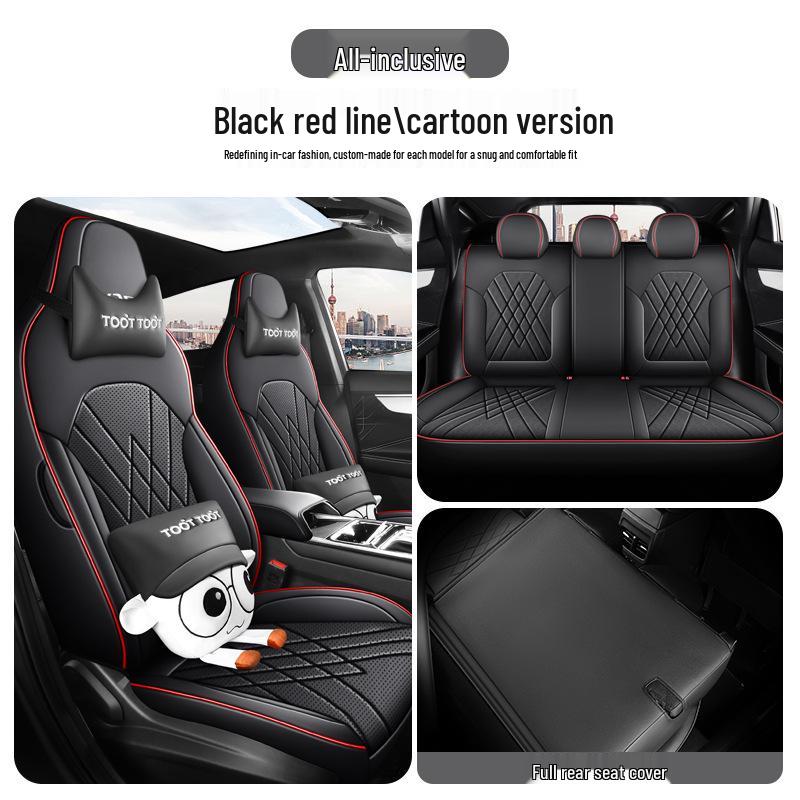 New Model Jianghuai Sihao A5 Full Leather Car Seat Cushion - Universal, All-Season