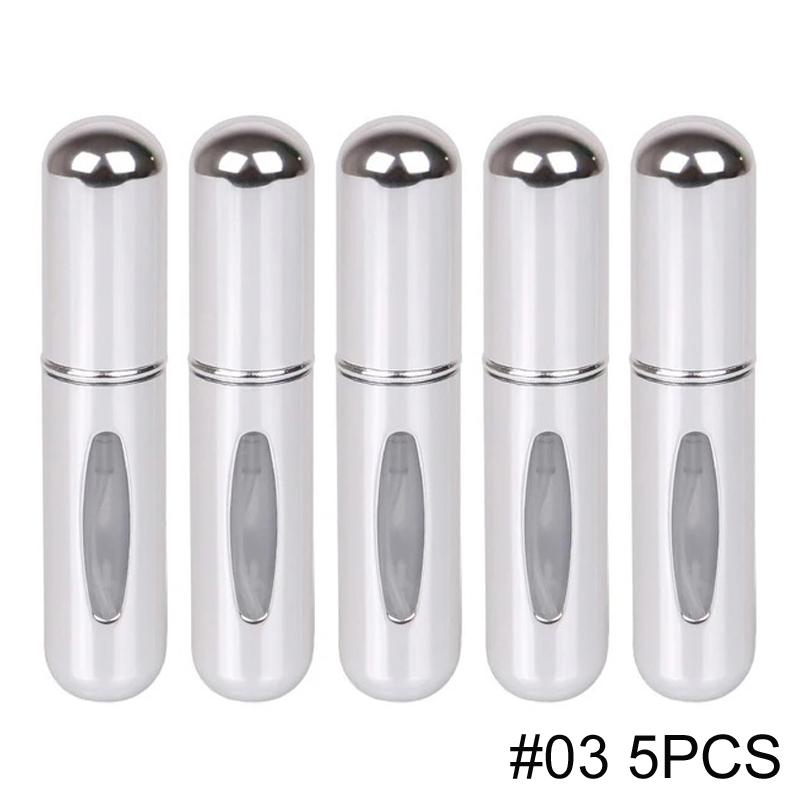 1/5/10PCS 5ml Portable Perfume Atomizer Mini Perfume Bottle Sample Spray Bottle Dispenser Cosmetic Travel Container