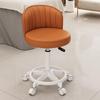 Beauty Rotating Stool with Backrest - Makeup/Barber/Dressing Table Chair with Casters