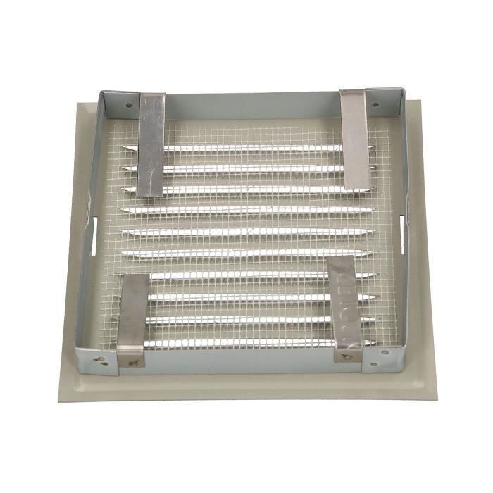 Ventilation Grille - KOTARBAU - 14 X 14 Cm - Metal - Anthracite - Mosquito Net