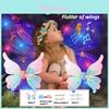 Jq Butterfly Electric Angel Back Ornament Children's Wing With Light Girl's Birthday Gift Night Market Stall