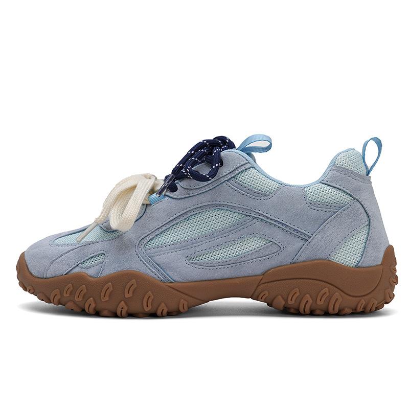 Cowhide~ inner height increase 6cm German training shoes women's platform versatile casual sports shoes leather breathable pair of shoelaces dad shoes