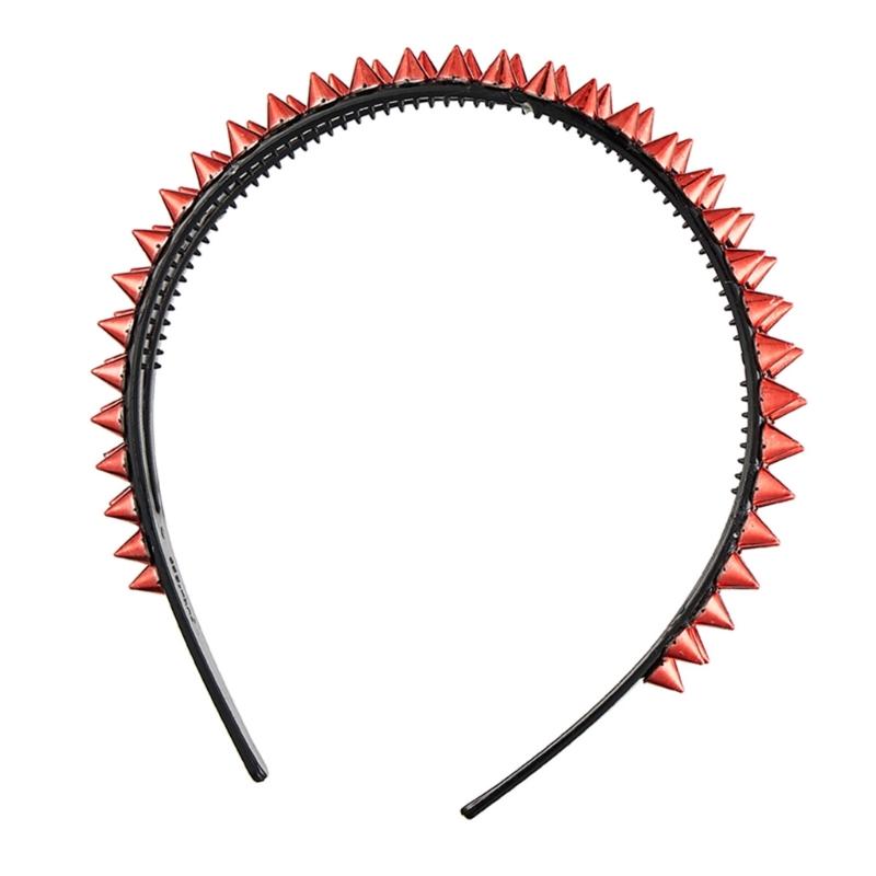 A52E Alternative Fashion Headbands With Edgy Metal Spikes Rocker Hair Accessory For Concerts Night Outs
