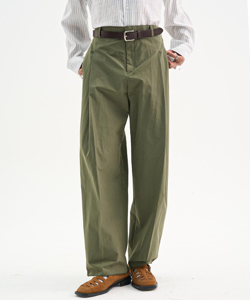 TRIP LE SENS Cn Side Pintuck Curved Pants_Beige