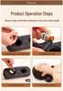 Red Bianstone Moxibustion Neck Pillow: Portable Cervical Spine Heat Therapy Device for Home Use