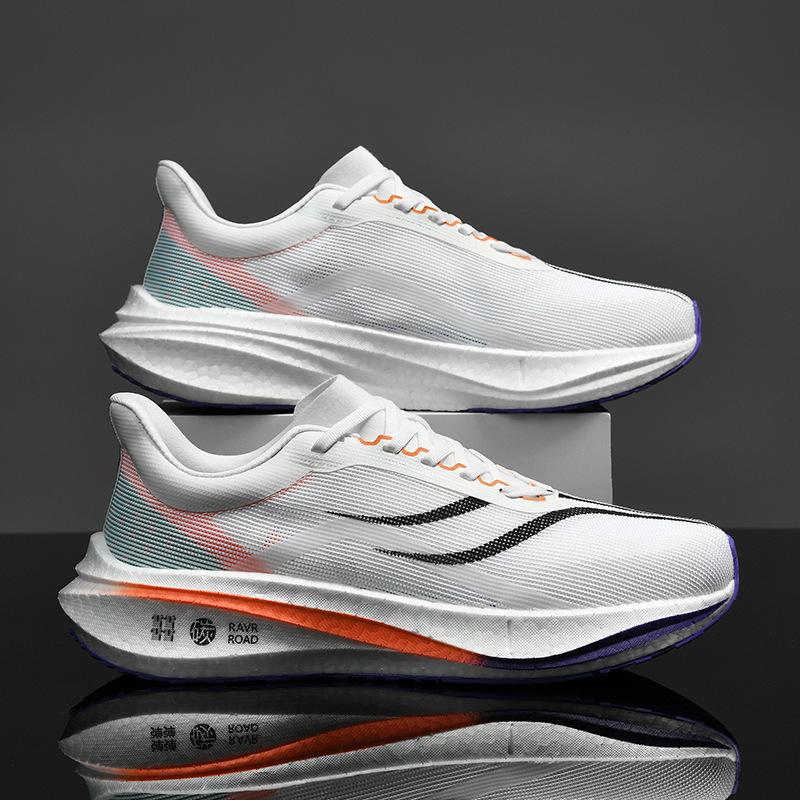 Men's Shoes New High-quality Flying Electric Running Shoes Children's Shock-absorbing Breathable Running Shoes Women's Marathon Sports Shoes