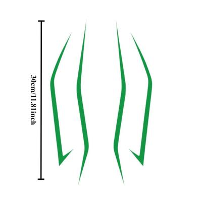 Motorcycle Fairing Stickers Reflective Self-adhesive Decals Curvy Headlight Racing Helmet Motorbike Decorative