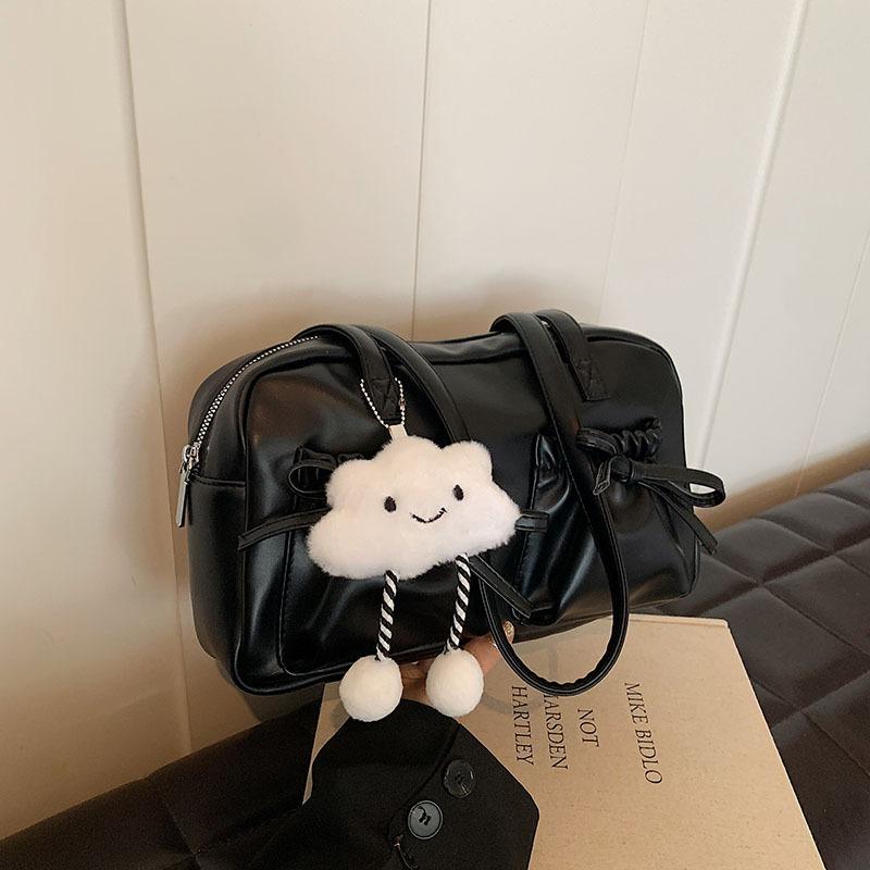 Stylish Commuter Large Capacity Bag Female College Student Class Shoulder Bag Casual Tote Bag