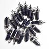 24pcs/lot Fashion quality assorted natural stone mixed pillar charms chakra Pendants & necklaces for making free