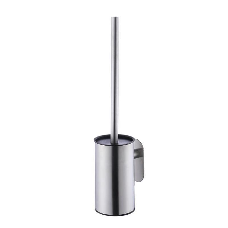 Wutuo 304 Stainless Steel Toilet Brush with Nail-Free Holder