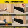 Adjustable Door Bottom Seal Strip Weatherstrip Under Door Draft Stopper Anti-Cold One Side Gap Blocker Foam Weather Strip