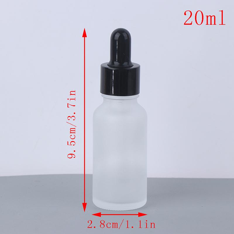 Tomma läppglansrör med frostat droppglas, bärnstensfärgad glasaromaterapivätska för eterisk massageolja, pipett, återfyllningsbar flaska 5-30ml