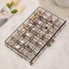 Transparent Jewelry Storage Box Large Capacity 72 Grids Dustproof Stackable Earrings Rings Container Jewelry Organizer