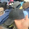 R Letter Embroidery Washed Denim Soft Top Baseball Cap Couple Versatile Travel Cap