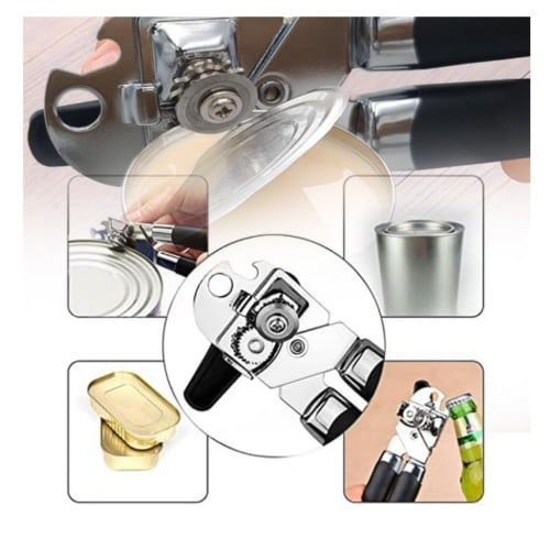 NexPon Commercial Can Opener, Manual, Heavy-Duty, Hand-Crank Can Opener, Large Can Opener, Easy To Open Large Cans, Swing Grip Design, Comfortable Cra